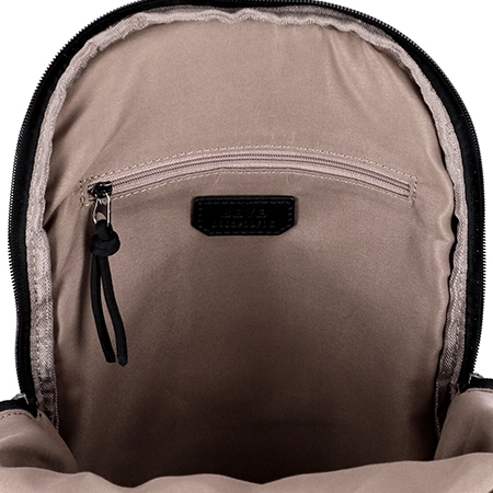 MARCE Woven Nylon Backpack (Black)