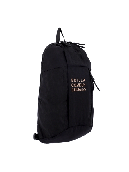 MARCE Woven Nylon Backpack (Black)