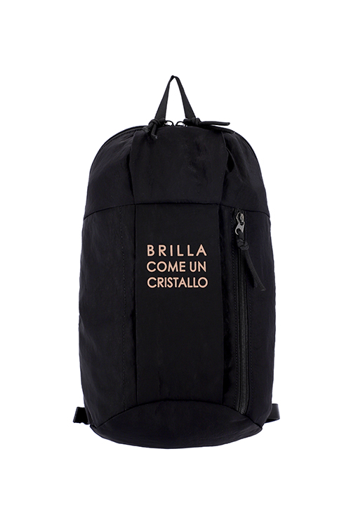 MARCE Woven Nylon Backpack (Black)