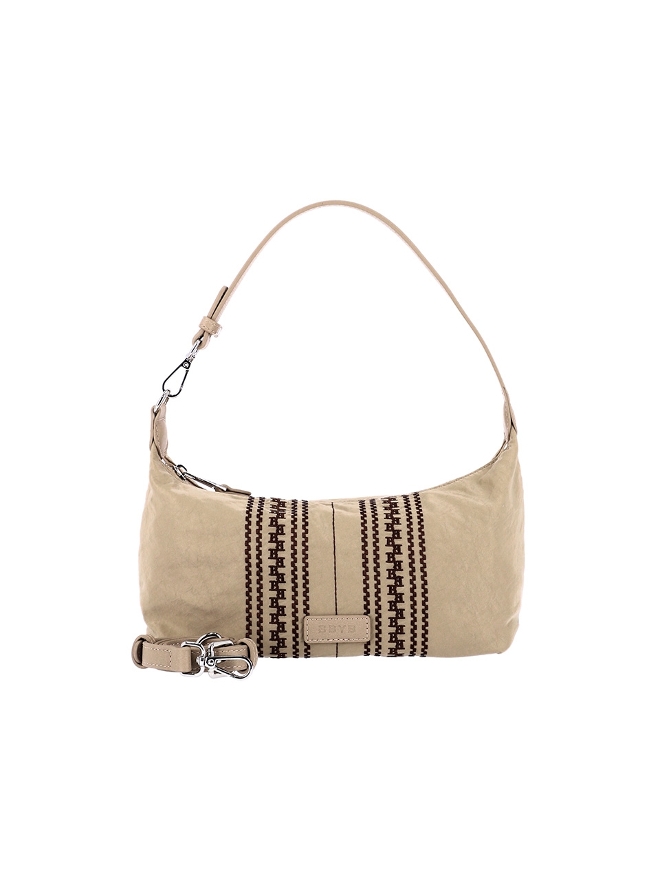 MERIDIEN Nylon Mini Shoulder Bag (Beige)