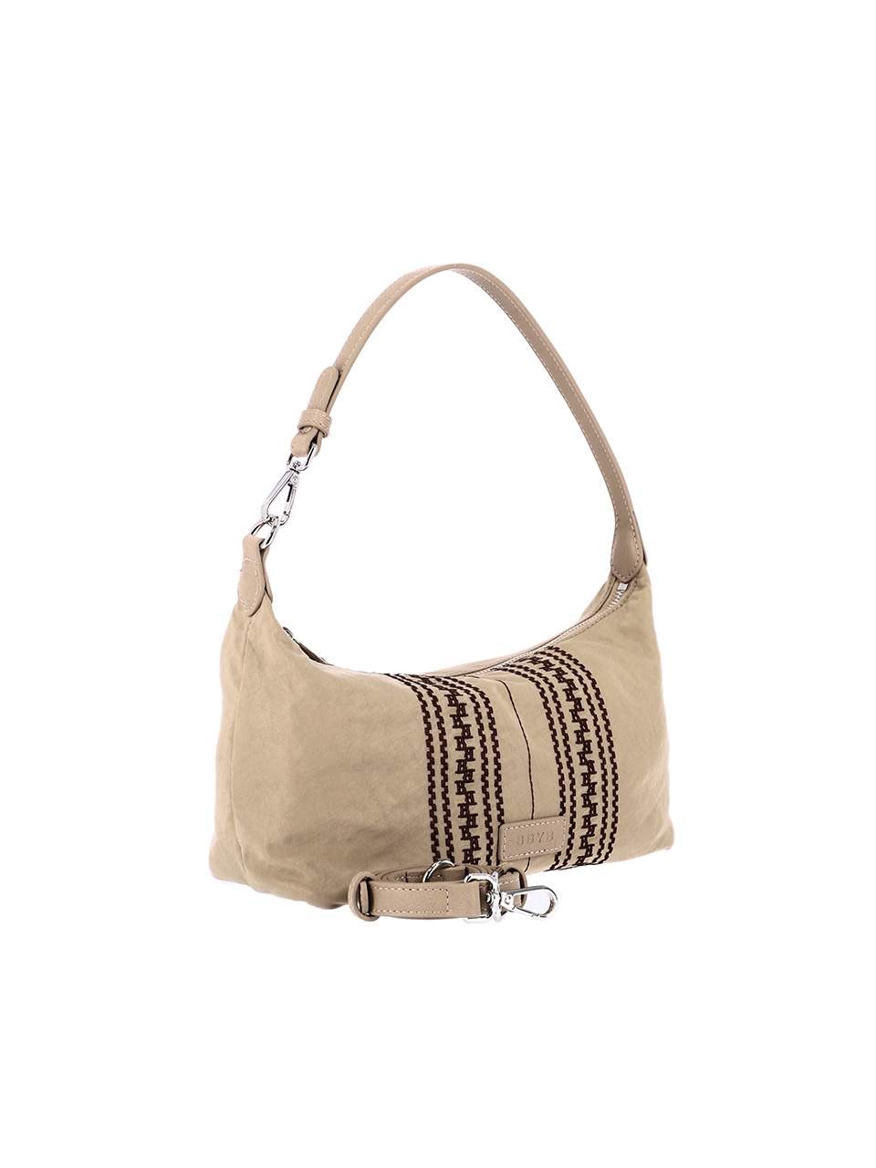 MERIDIEN Nylon Mini Shoulder Bag (Beige)