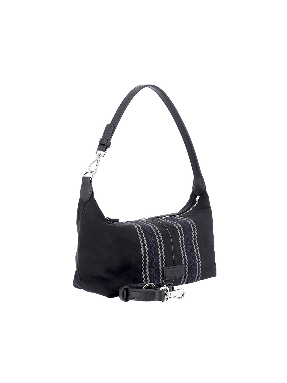 MERIDIEN Nylon Mini Shoulder Bag (Black)