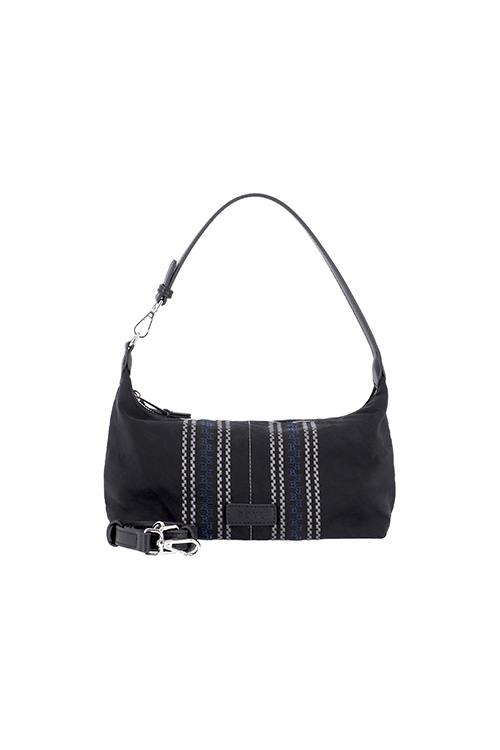 MERIDIEN Nylon Mini Shoulder Bag (Black)