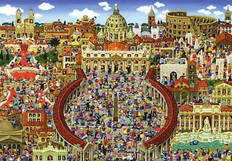 500피스 직소퍼즐 로마 퍼즐라이프 PL667