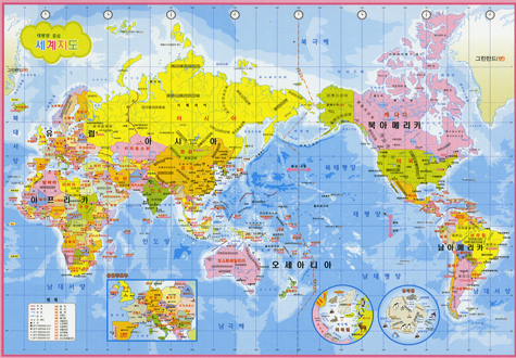 500피스 직소퍼즐 세계지도 한글판 퍼즐라이프 PL641