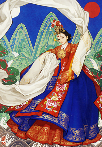 1000피스 직소퍼즐 우나영 화관무 여인 퍼즐라이프 PL1273