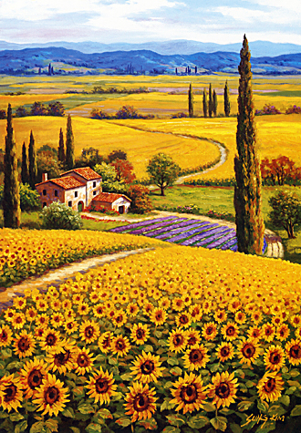 1000피스 직소퍼즐 해바라기들판 퍼즐라이프 PL1172