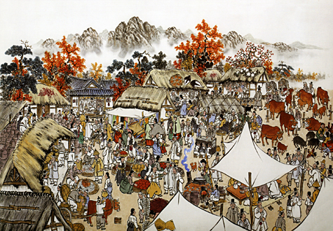 1000피스 직소퍼즐 시장풍경 퍼즐라이프 PL1266