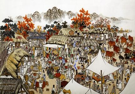 1000피스 직소퍼즐 시장풍경 퍼즐라이프 PL1266