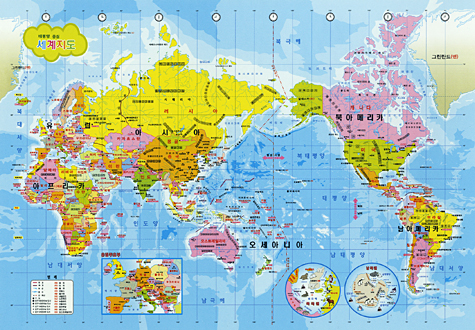 1000피스 직소퍼즐 세계지도 한글판 퍼즐라이프 PL1134