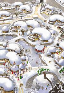 1000피스 직소퍼즐 한국의 겨울 챔버아트 CA1048 -단종-