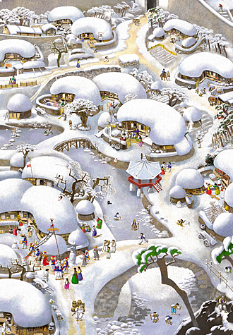 1000피스 직소퍼즐 한국의 겨울 챔버아트 CA1048 -단종-