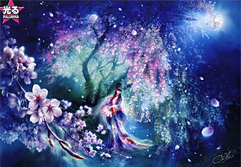 1000피스 직소퍼즐 월광의 사쿠라 야광퍼즐 애플원 AO1000-651