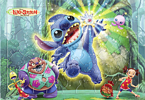 60피스 판퍼즐 디즈니 스티치 빛나는 팔찌 토이앤퍼즐 TPD60-13