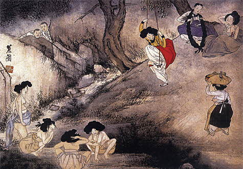 1000피스 직소퍼즐 신윤복 단오도 피크 PE1238