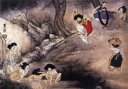 1000피스 직소퍼즐 신윤복 단오도 피크 PE1238