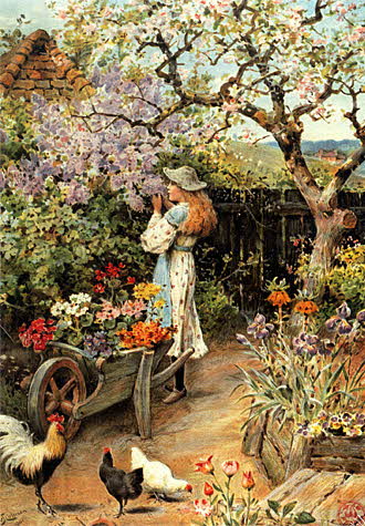 1000피스 직소퍼즐 꽃과 소녀 피크 PE1250