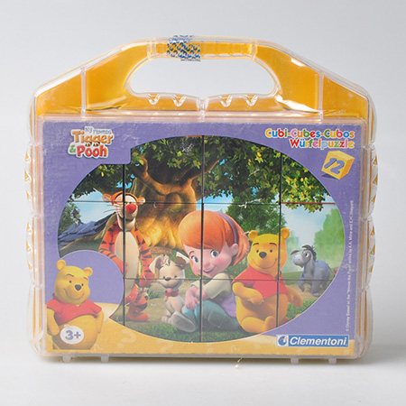 [케이스손상] 12조각 큐비퍼즐 디즈니 티거와 푸우 정육면체 클레멘토니