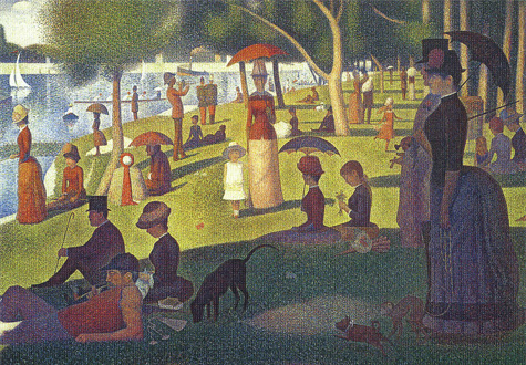 1000피스 직소퍼즐 조르주 쇠라 그랑자트섬의 일요일 오후 초미니 토맥스 TOM100-059s