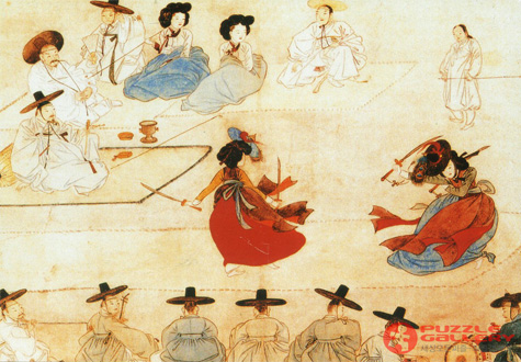 300피스 직소퍼즐 신윤복 쌍검대무 챔버아트 CA300-18