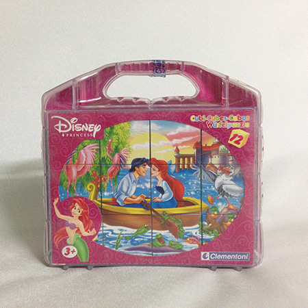 12피스 큐비퍼즐 디즈니 인어공주 케이스손상제품 큐브퍼즐 클레멘토니
