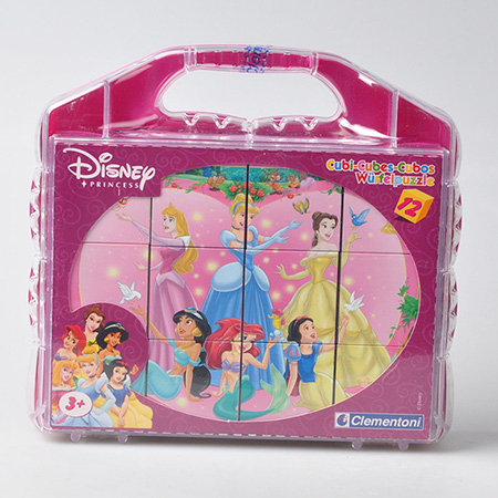 12피스 큐비퍼즐 디즈니 공주들 케이스손상제품 큐브퍼즐 클레멘토니