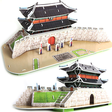 3D입체퍼즐 600년 도성의 정문 국보1호 숭례문 건축모형 크래커플러스 CK007