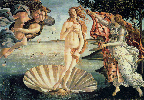 1000피스 직소퍼즐 보티첼리 비너스의 탄생 초미니 토맥스 TOM100-002s