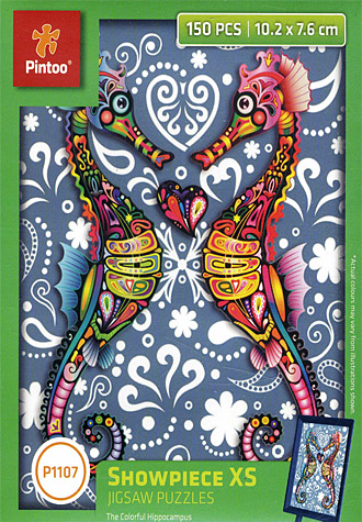 150피스 직소퍼즐 해마의 사랑 + 이젤 초미니 플라스틱퍼즐 PT150-P1107
