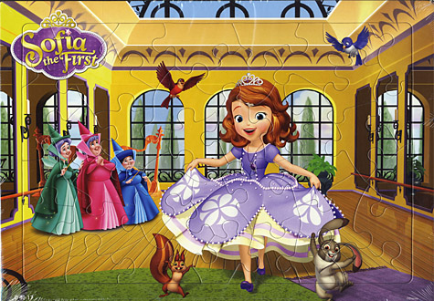 40피스 판퍼즐 디즈니 소피아 실내수업 토이앤퍼즐 TPD40-17N