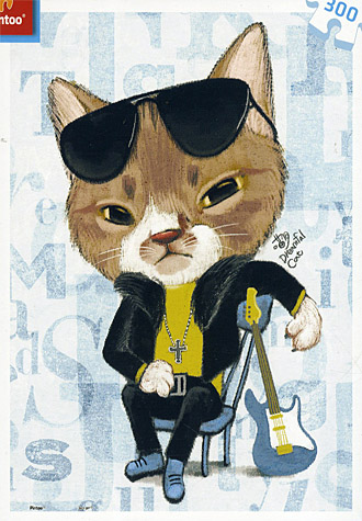 300피스 직소퍼즐 린첸이 기타리스트 미스터 쿨 미니 플라스틱 핀투