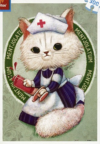 300피스 직소퍼즐 린첸이 간호사 츄츄 미니 플라스틱 핀투