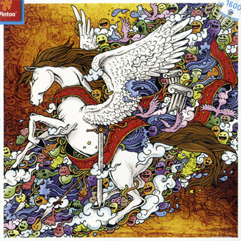 1600피스 직소퍼즐 두들 페가수스 미니 플라스틱 핀투