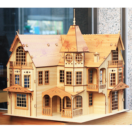 3D입체퍼즐 Fantasy Mansion Big Size 건축물 목재모형 퍼즐갤러리