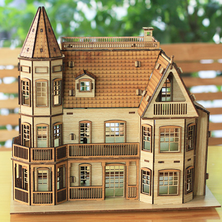 3D입체퍼즐 Laurel Town Home 건축물 목재모형 퍼즐갤러리