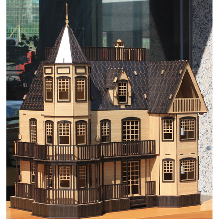 3D입체퍼즐 Laurel Town Home Black Big Size 건축물 목재모형 퍼즐갤러리