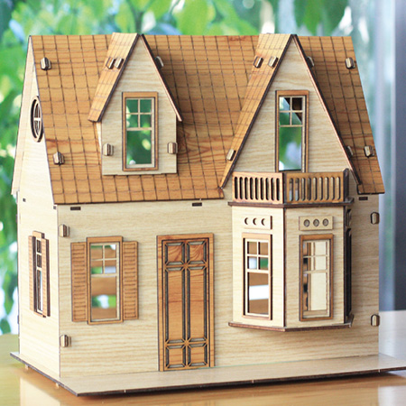 3D입체퍼즐 Shirley Temple House 건축물 목재모형 퍼즐갤러리