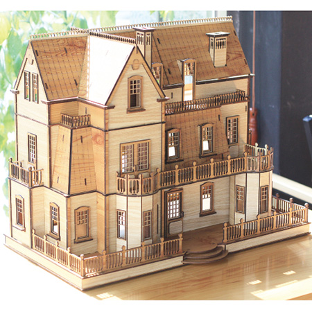 3D입체퍼즐 Gothic Villa 건축물 목재모형 퍼즐갤러리