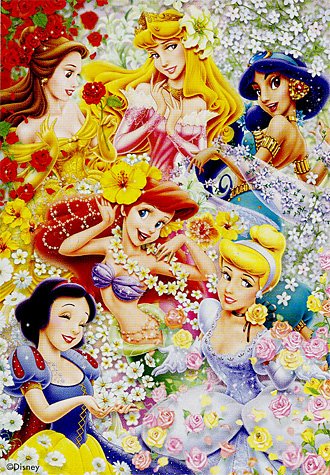 315피스 직소퍼즐 디즈니 공주들의 꽃파티 미니 텐요 TY315-104