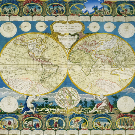 2000피스 직소퍼즐 1650년 세계 고지도 라벤스브루거