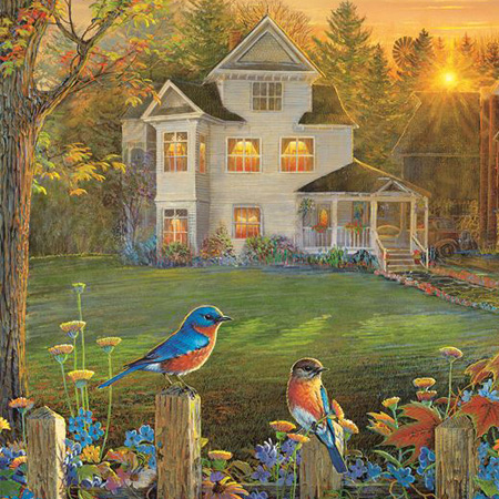 1000피스 직소퍼즐 황혼의 저택 선스아웃