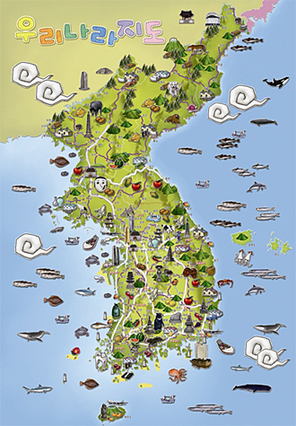 150피스 직소퍼즐 대한민국지도 퍼즐라이프 PL290