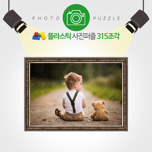 인테리어용 315피스 완성형 플라스틱 사진퍼즐 선물 퍼즐제작 퍼즐갤러리