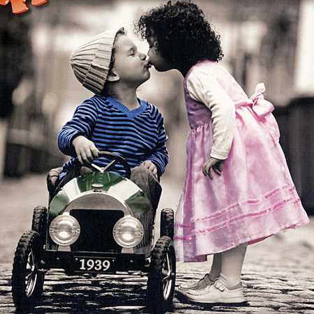 1000피스 직소퍼즐 아이들의 입맞춤 트레플