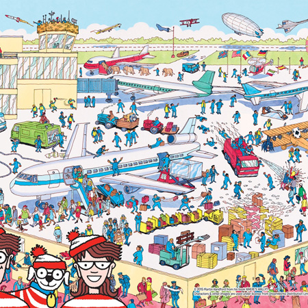 300피스 직소퍼즐 월리를 찾아라 에어포트 퍼즐라이프