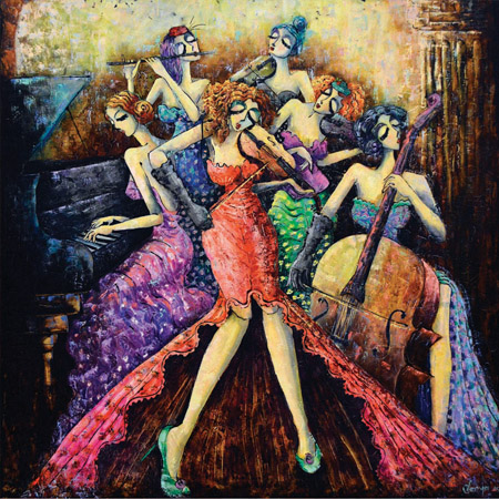 1024피스 직소퍼즐 여성 오케스트라 페레