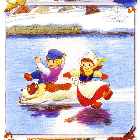 500피스 직소퍼즐 플란다스의 개 신나는 겨울 학산문화사