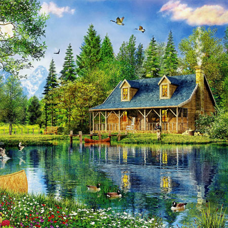 1000피스 직소퍼즐 크리스탈 호수 애플원 AO1000-768