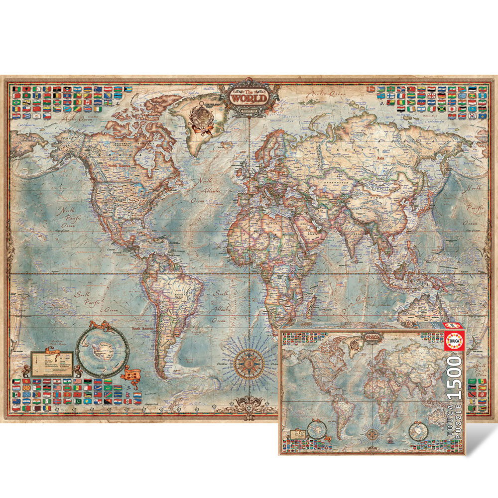 1500피스 직소퍼즐 고지도 에듀카 ED16005