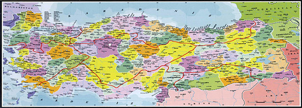 1500피스 직소퍼즐 터키 지도 파노라마 페레